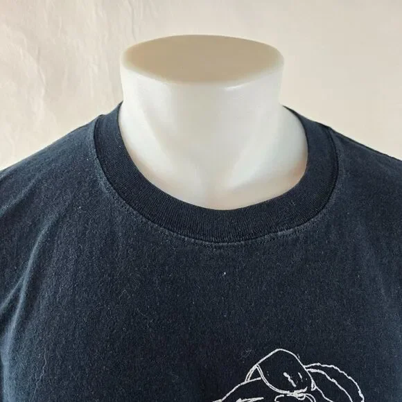 Ray Charles Mens XL Black Graphic T Shirt 1998 Vintage Gear Ink New Orleans - Picture 2 of 8